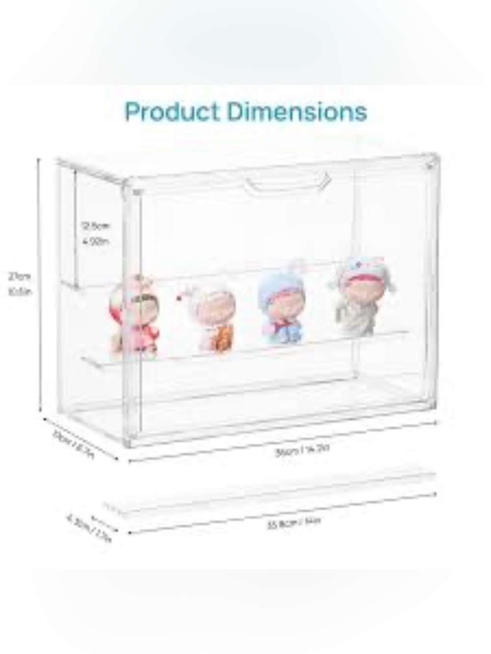 NIB 3-Tier Acrylic Display Case
